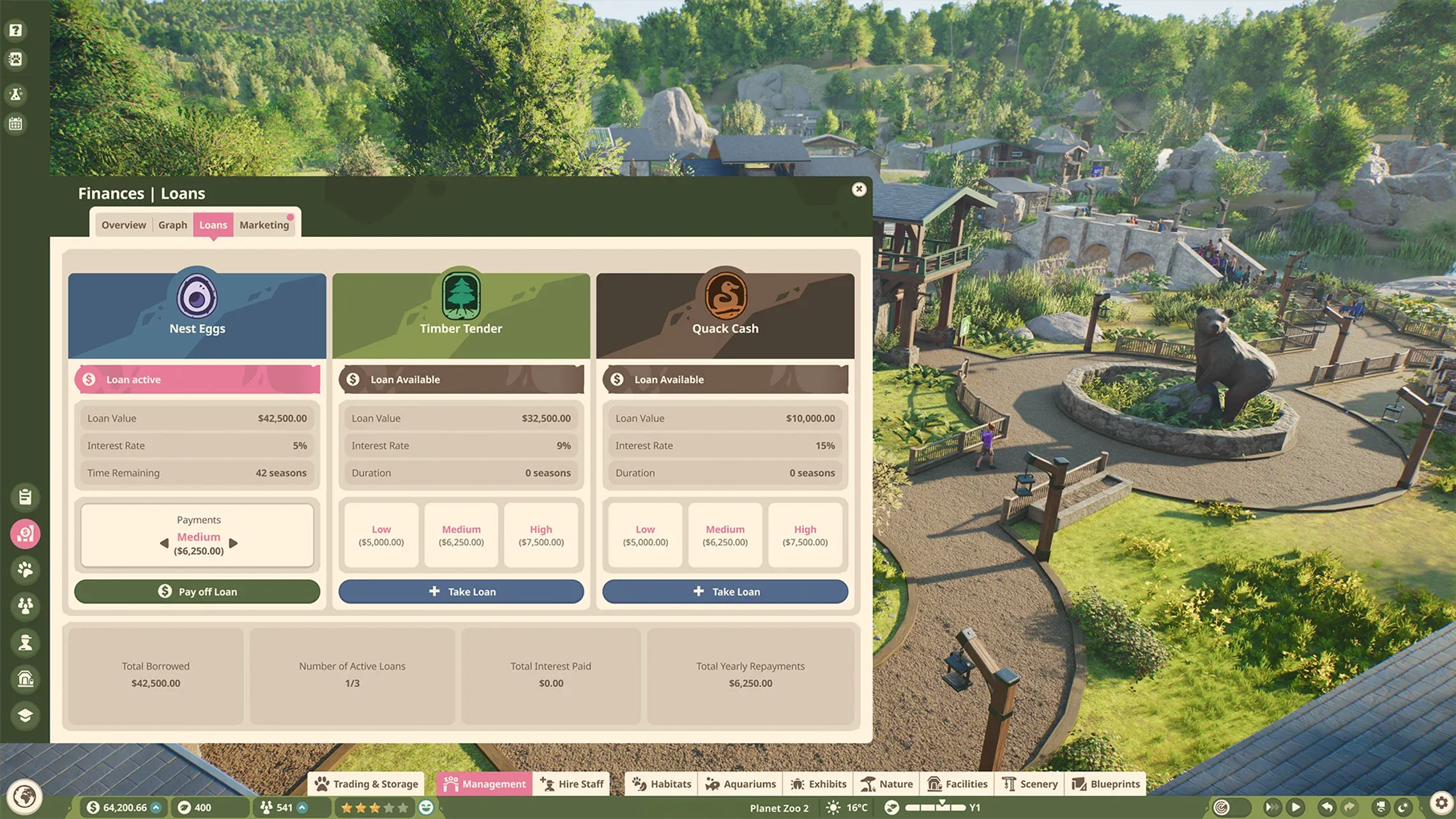 Manage zoo operations